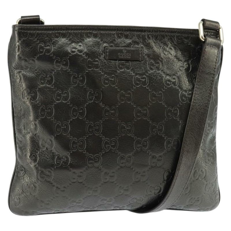 【日本直送】GUCCI Guccissima GG帆布單肩包 皮革 灰色 金色 201538 正品 147723-0