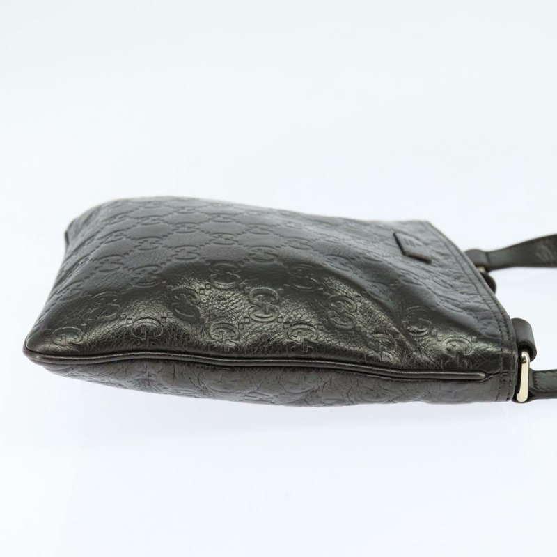 【日本直送】GUCCI Guccissima GG帆布單肩包 皮革 灰色 金色 201538 正品 147723-3