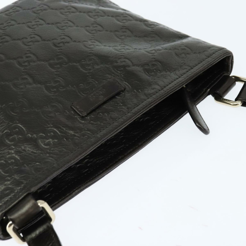 【日本直送】GUCCI Guccissima GG帆布單肩包 皮革 灰色 金色 201538 正品 147723-5