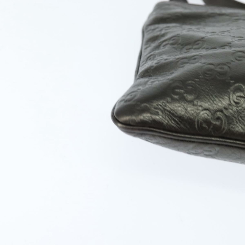 【日本直送】GUCCI Guccissima GG帆布單肩包 皮革 灰色 金色 201538 正品 147723-8