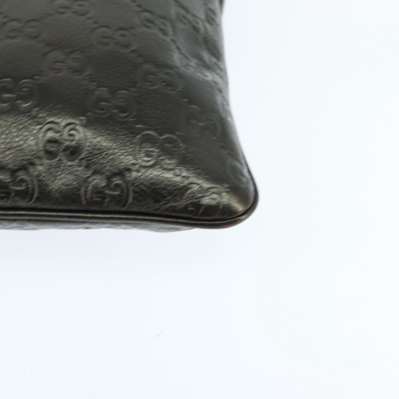 【日本直送】GUCCI Guccissima GG帆布單肩包 皮革 灰色 金色 201538 正品 147723-13