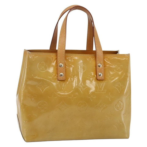 路易威登 Monogram Vernis Reade PM 手提包 米色 M91334 LV 正品 147708