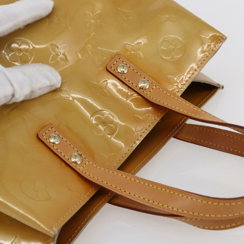 【日本直送】路易威登 Monogram Vernis Reade PM 手提包 米色 M91334 LV 正品 147708-5