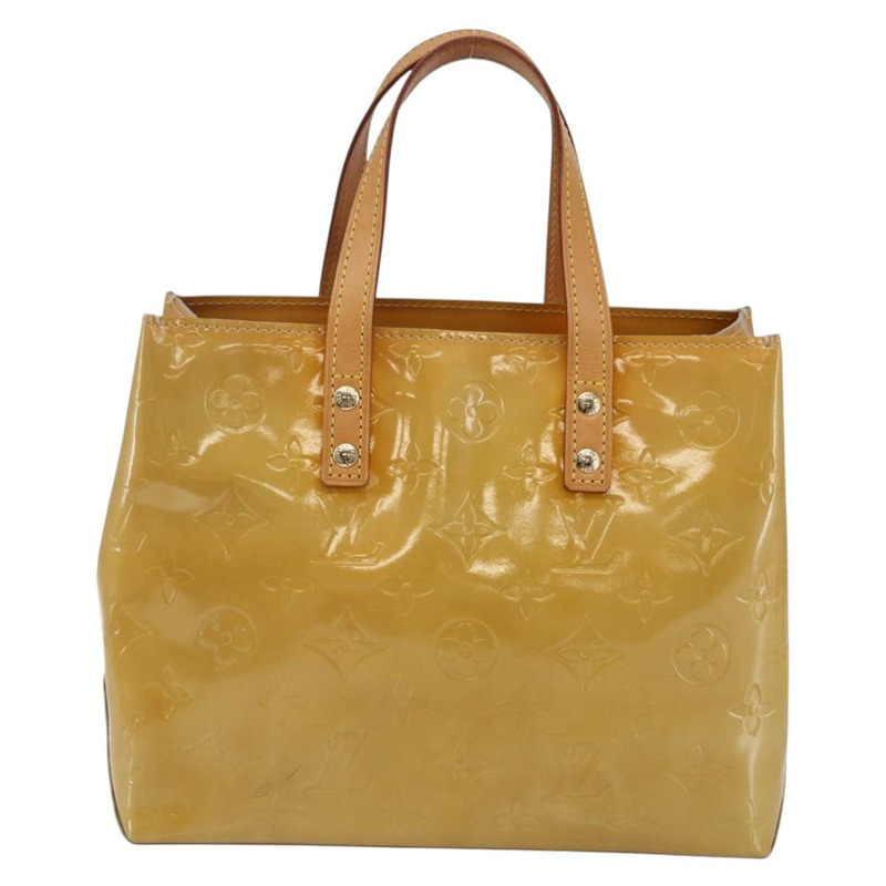 【日本直送】路易威登 Monogram Vernis Reade PM 手提包 米色 M91334 LV 正品 147708-12