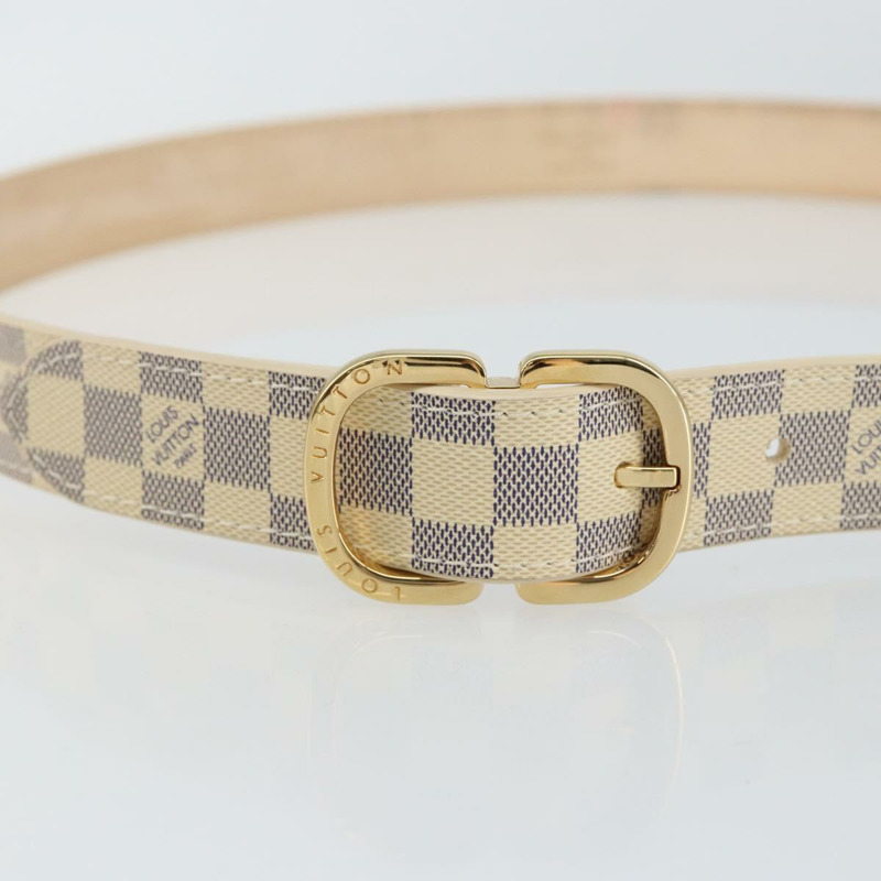 【日本直送】路易威登 Damier Azur Ceinture 迷你皮帶 38.6 英吋 M9782 LV 正品 147727-4