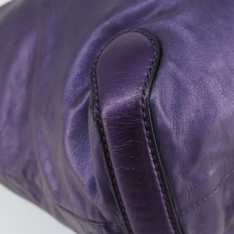 【日本直送】GUCCI Galaku 鏈條單肩包 皮革 紫色 銀色 228560 正品 147671-10