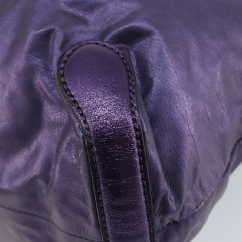 【日本直送】GUCCI Galaku 鏈條單肩包 皮革 紫色 銀色 228560 正品 147671-11