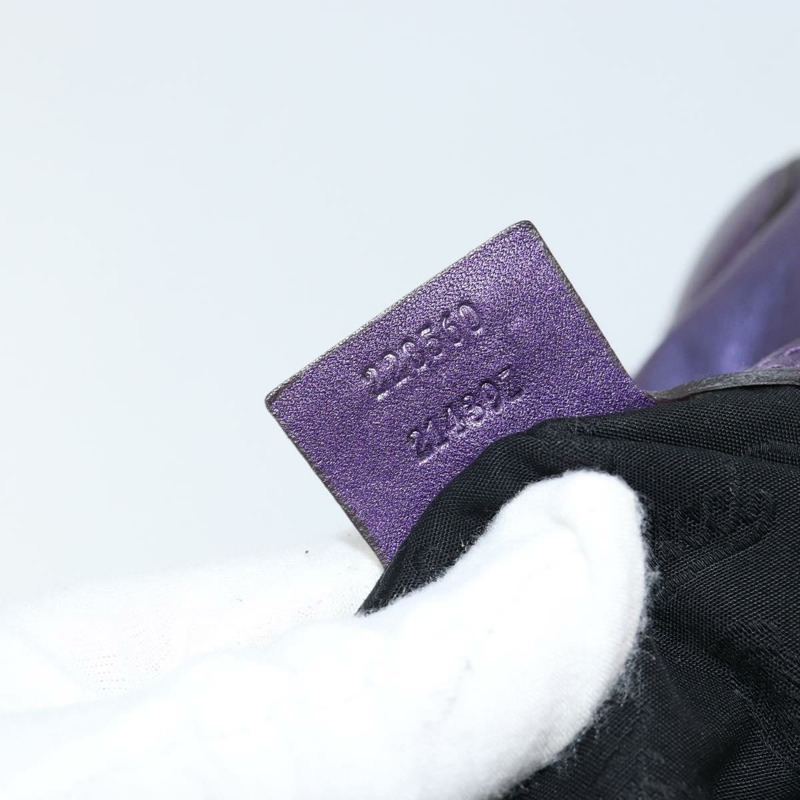 【日本直送】GUCCI Galaku 鏈條單肩包 皮革 紫色 銀色 228560 正品 147671-20