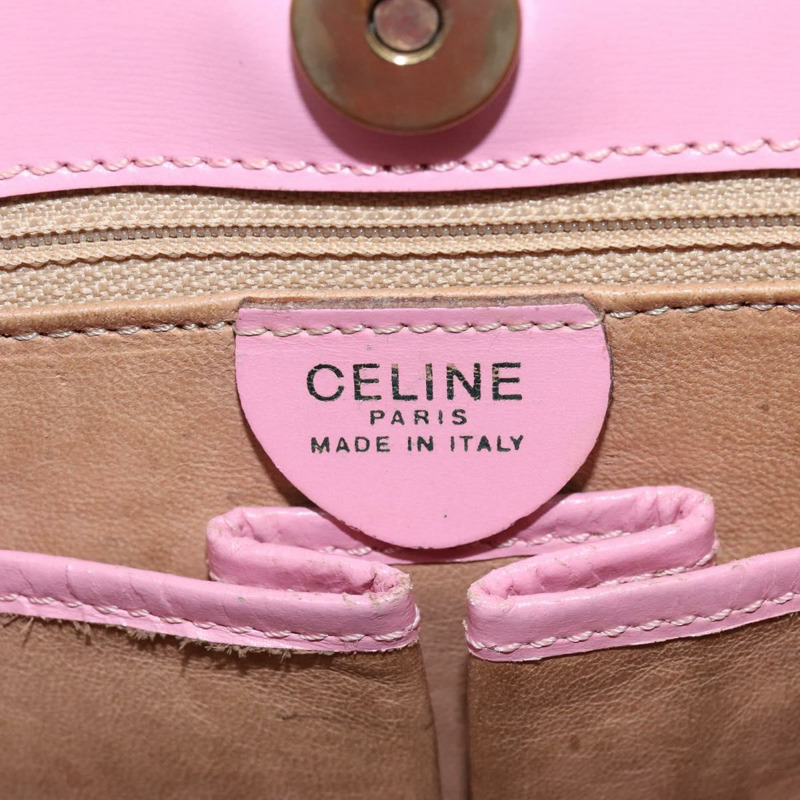 【日本直送】CELINE 手提包 皮革 兩用 粉金配色 正品 SW1720-18