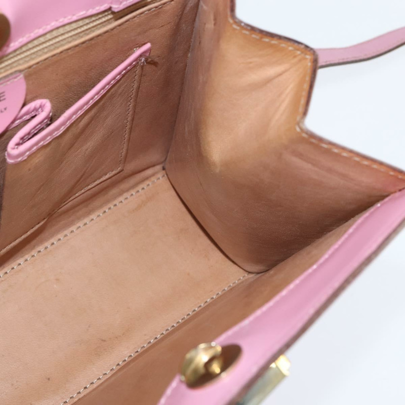 【日本直送】CELINE 手提包 皮革 兩用 粉金配色 正品 SW1720-19