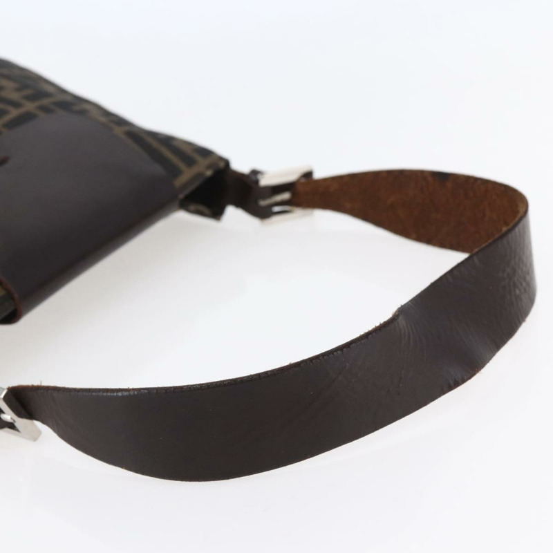 【日本直送】FENDI Zucca帆布Mamma Baguette肩背包 黑色 棕色 銀色 正品 SW1723-5