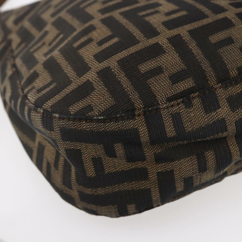 【日本直送】FENDI Zucca帆布Mamma Baguette肩背包 黑色 棕色 銀色 正品 SW1723-13