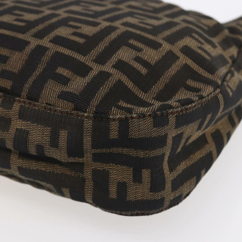 【日本直送】FENDI Zucca帆布Mamma Baguette肩背包 黑色 棕色 銀色 正品 SW1723-14