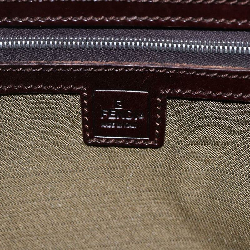 【日本直送】FENDI Zucca帆布Mamma Baguette肩背包 黑色 棕色 銀色 正品 SW1723-16