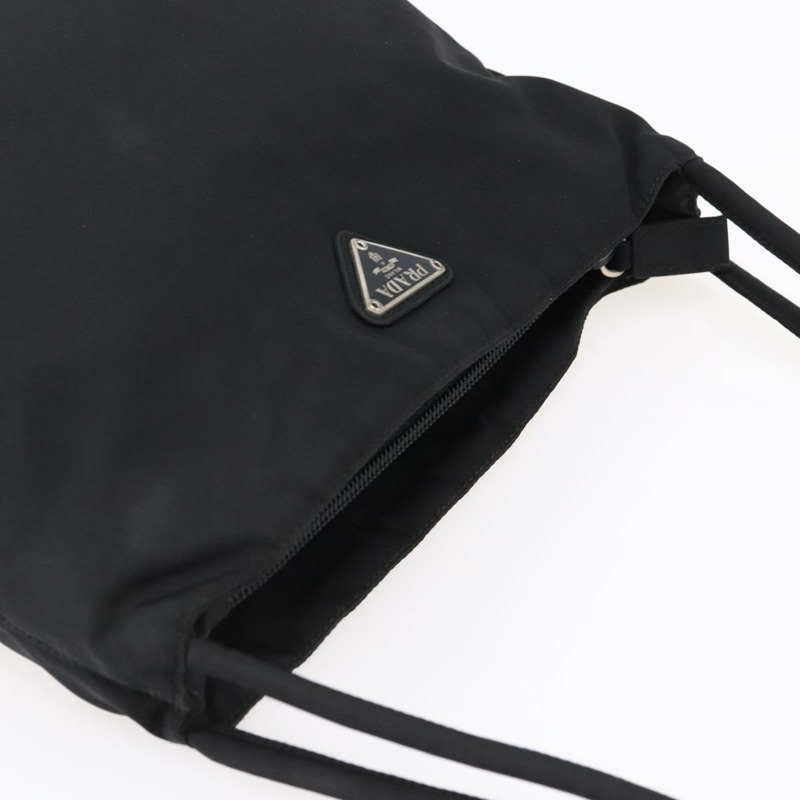 【日本直送】PRADA 尼龍手提包 黑色 銀色 正品 SW1710-5