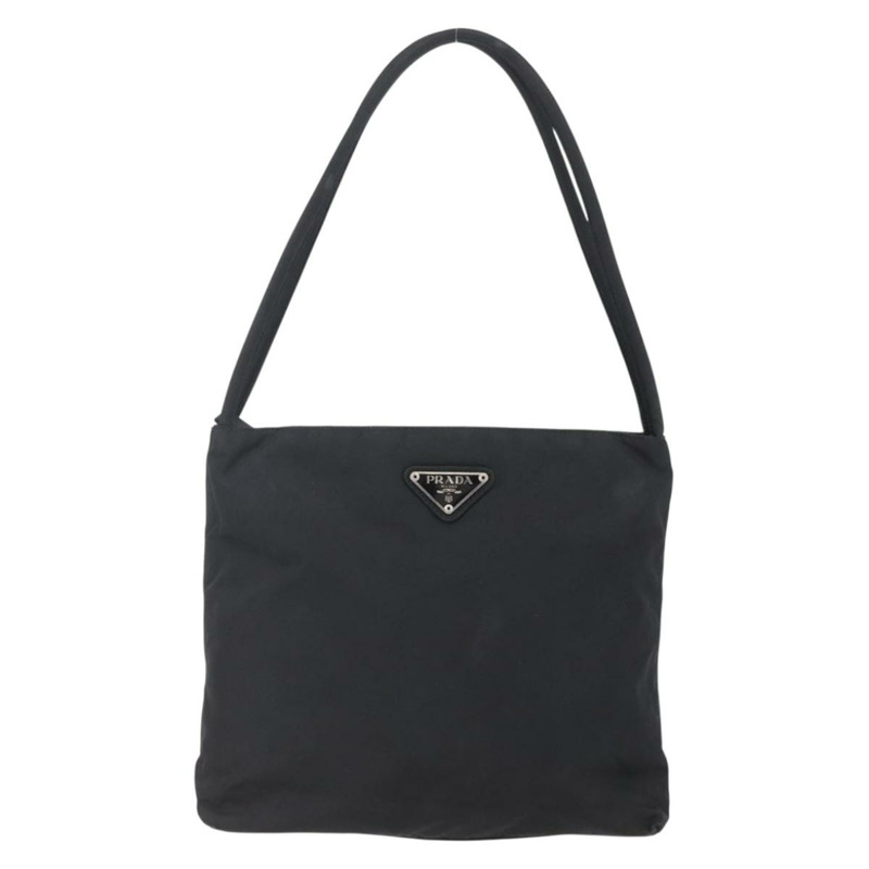 【日本直送】PRADA 尼龍手提包 黑色 銀色 正品 SW1710-12