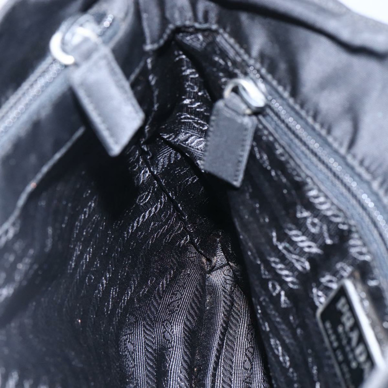 【日本直送】PRADA 尼龍手提包 黑色 銀色 正品 SW1710-19