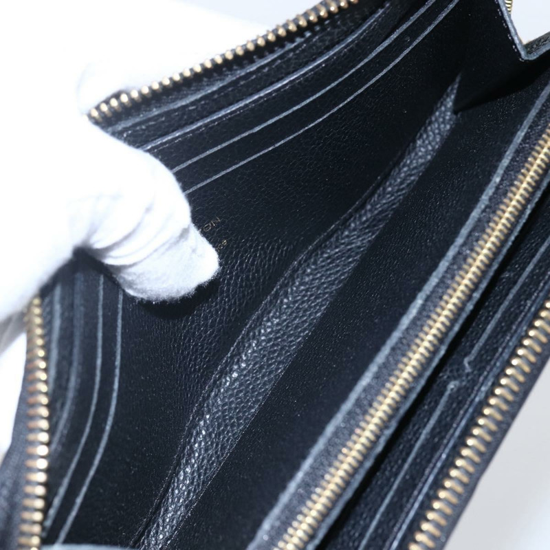 【日本直送】路易威登 Monogram Empreinte Zippy 皮夾黑色 M61864 LV 正品 144716-17
