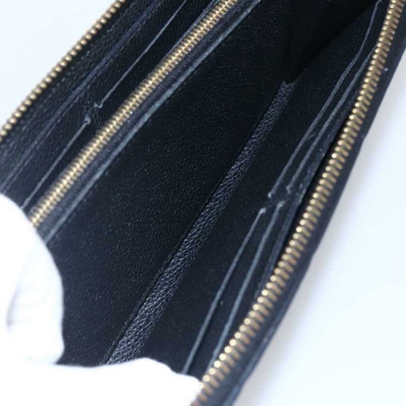 【日本直送】路易威登 Monogram Empreinte Zippy 皮夾黑色 M61864 LV 正品 144716-18