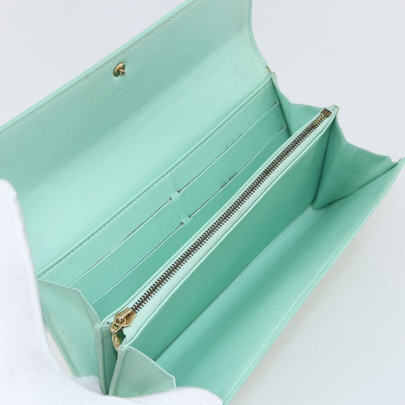 【日本直送】路易威登 Monogram Vernis Portefeuille Sarah 皮夾薄荷綠正品 144714-8