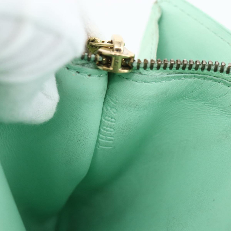 【日本直送】路易威登 Monogram Vernis Portefeuille Sarah 皮夾薄荷綠正品 144714-11