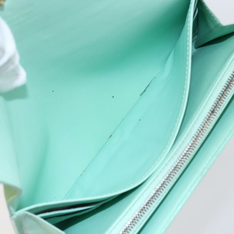 【日本直送】路易威登 Monogram Vernis Portefeuille Sarah 皮夾薄荷綠正品 144714-17