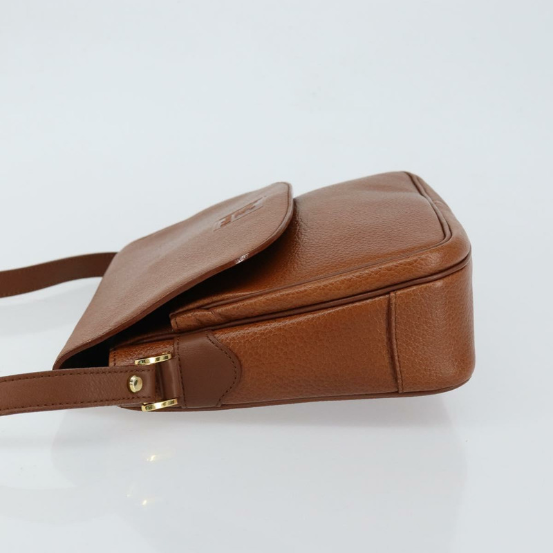 【日本直送】Burberrys Nova 格紋肩背包,皮革材質,米色、棕色、金色,正品 am9393-3