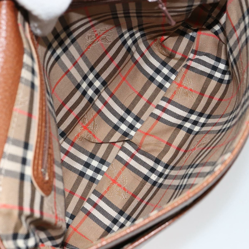 【日本直送】Burberrys Nova 格紋肩背包,皮革材質,米色、棕色、金色,正品 am9393-10