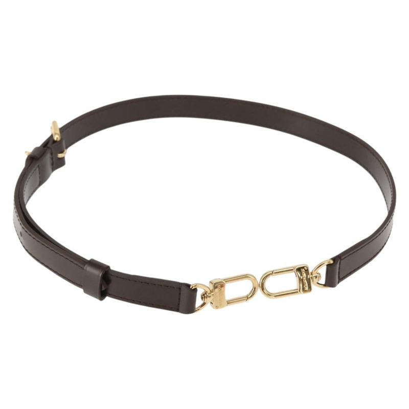 【日本直送】路易威登可調式肩帶,皮革材質,長度29.1英寸至33.5英寸,棕色,正品 am9447-0