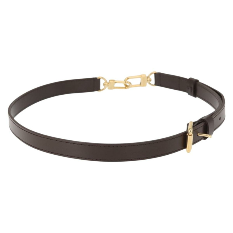 【日本直送】路易威登可調式肩帶,皮革材質,長度29.1英寸至33.5英寸,棕色,正品 am9447-2