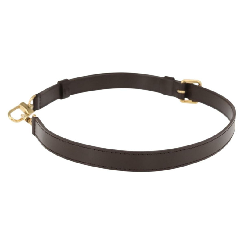 【日本直送】路易威登可調式肩帶,皮革材質,長度29.1英寸至33.5英寸,棕色,正品 am9447-3