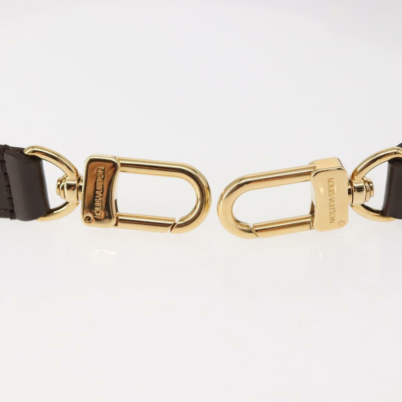 【日本直送】路易威登可調式肩帶,皮革材質,長度29.1英寸至33.5英寸,棕色,正品 am9447-7