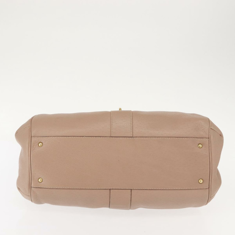 【日本直送】Salvatore Ferragamo Gancini 單肩包 皮革 米色 金色 正品 am9403-4