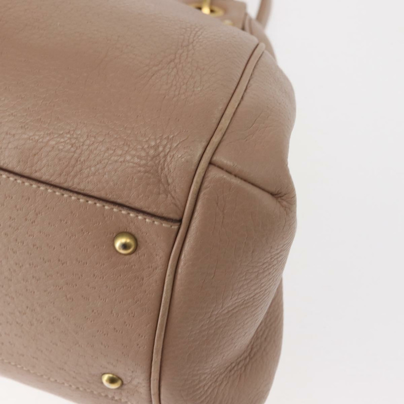 【日本直送】Salvatore Ferragamo Gancini 單肩包 皮革 米色 金色 正品 am9403-15