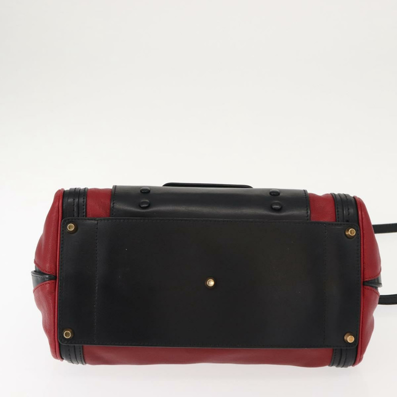 【日本直送】Chloe Alice 手提包 皮革 兩用 紅色 金色 正品 am9437-4