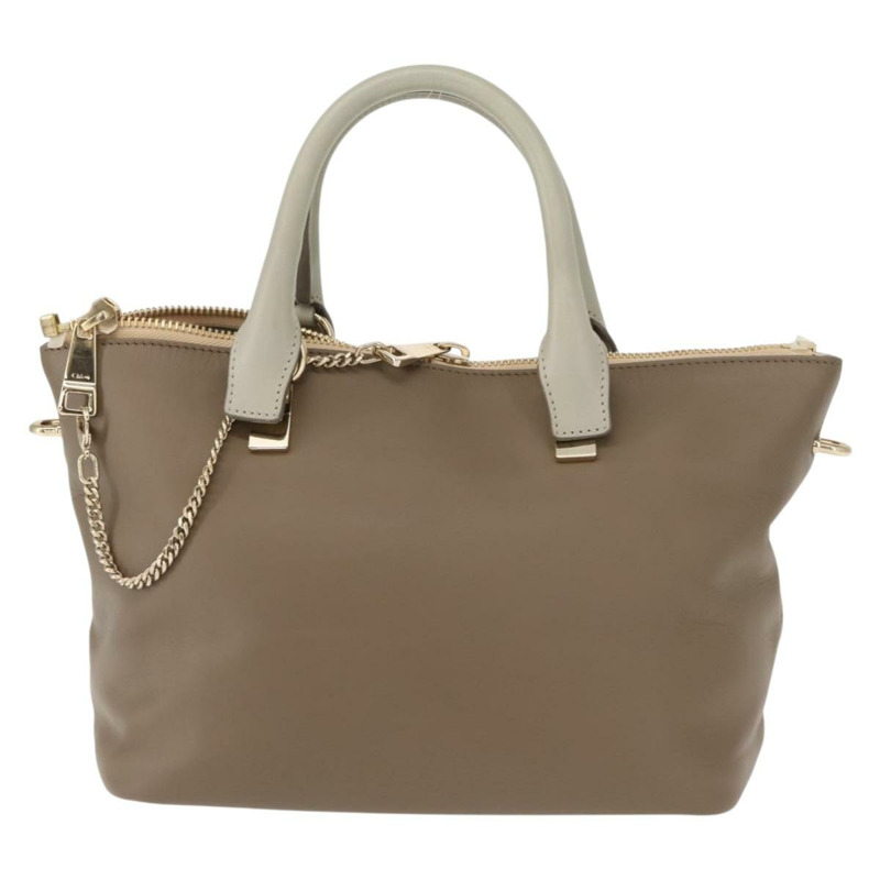 【日本直送】Chloe Bailey 手提包 皮革 兩用 灰色/淺藍色 正品 121377-12