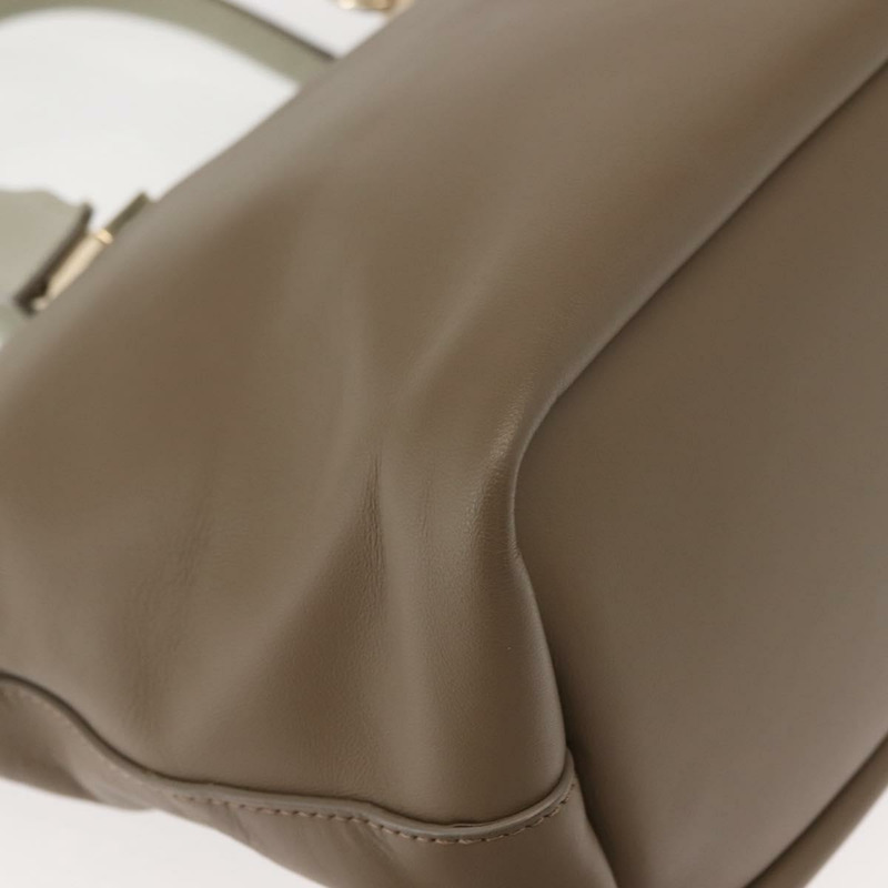 【日本直送】Chloe Bailey 手提包 皮革 兩用 灰色/淺藍色 正品 121377-14