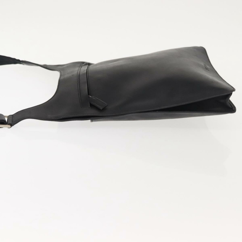 【日本直送】PRADA 黑色真皮單肩包，正品編號 121345-3