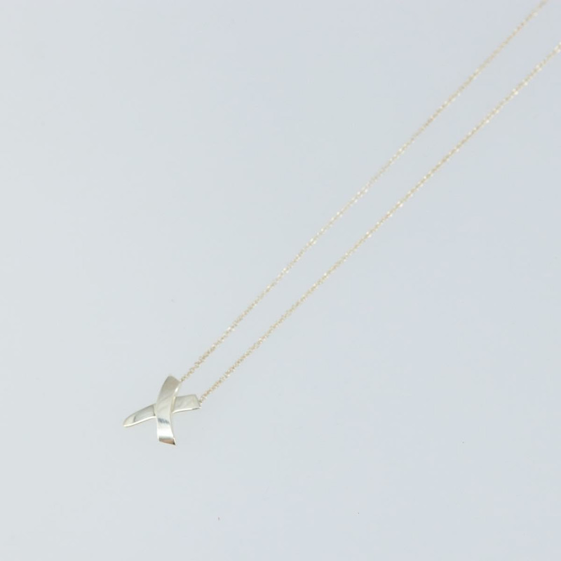 【日本直送】蒂芬妮 (TIFFANY&Co.) 十字吻項鍊 925純銀 正品 am9443-3