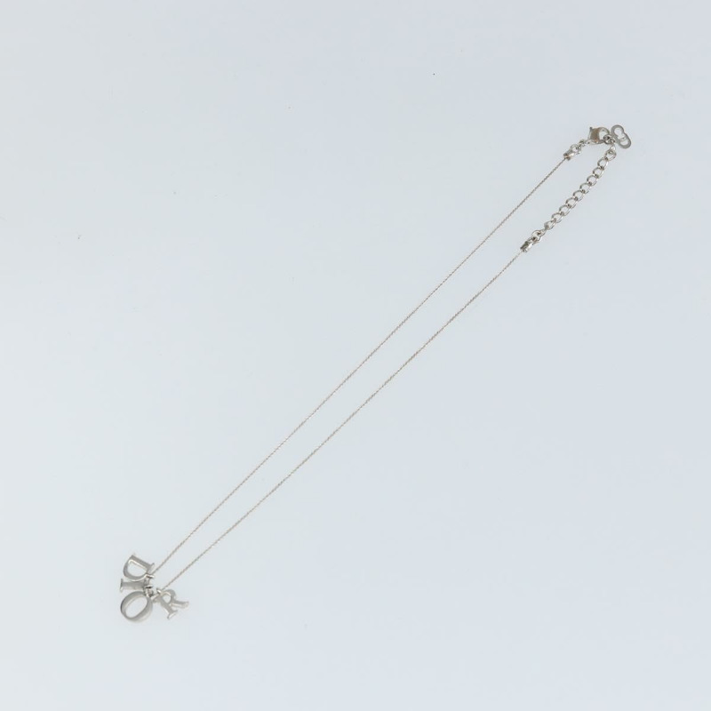 【日本直送】Christian Dior 項鍊 金屬 銀色 Auth am9444-1