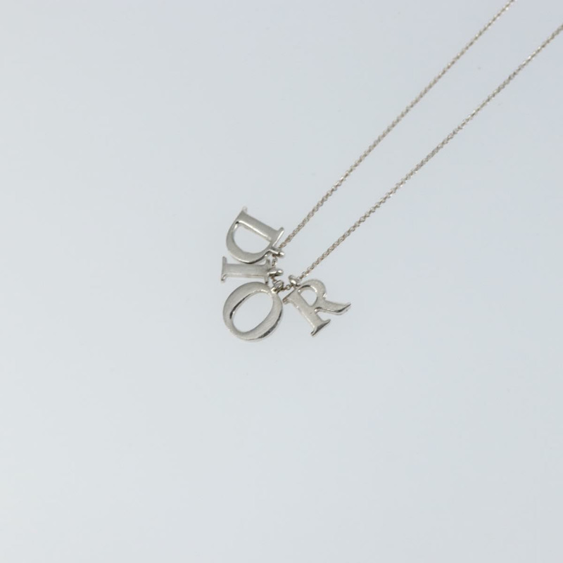 【日本直送】Christian Dior 項鍊 金屬 銀色 Auth am9444-2