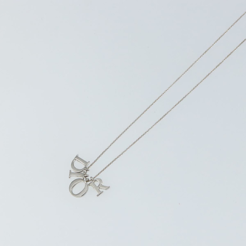 【日本直送】Christian Dior 項鍊 金屬 銀色 Auth am9444-3