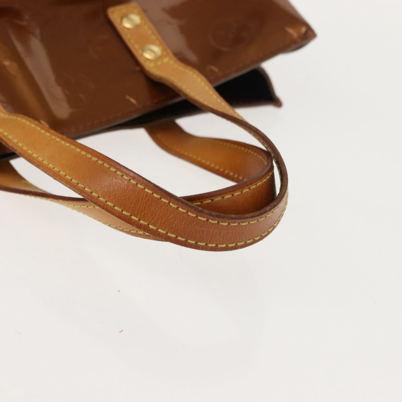 【日本直送】路易威登 Monogram Vernis Reade PM 手提包 青銅色 M91146 LV Auth 146889-6