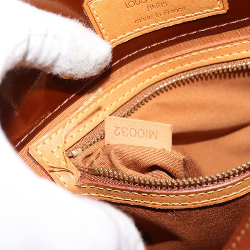 【日本直送】路易威登 Monogram Vernis Reade PM 手提包 青銅色 M91146 LV Auth 146889-11