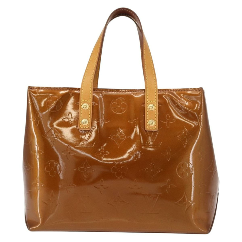 【日本直送】路易威登 Monogram Vernis Reade PM 手提包 青銅色 M91146 LV Auth 146889-12