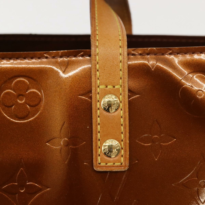 【日本直送】路易威登 Monogram Vernis Reade PM 手提包 青銅色 M91146 LV Auth 146889-16