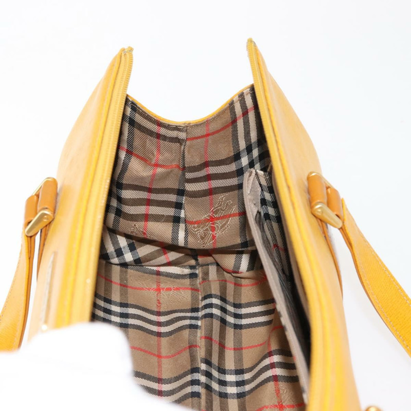 【日本直送】Burberrys 皮革肩背包，黃金色，正品編號 130822-17