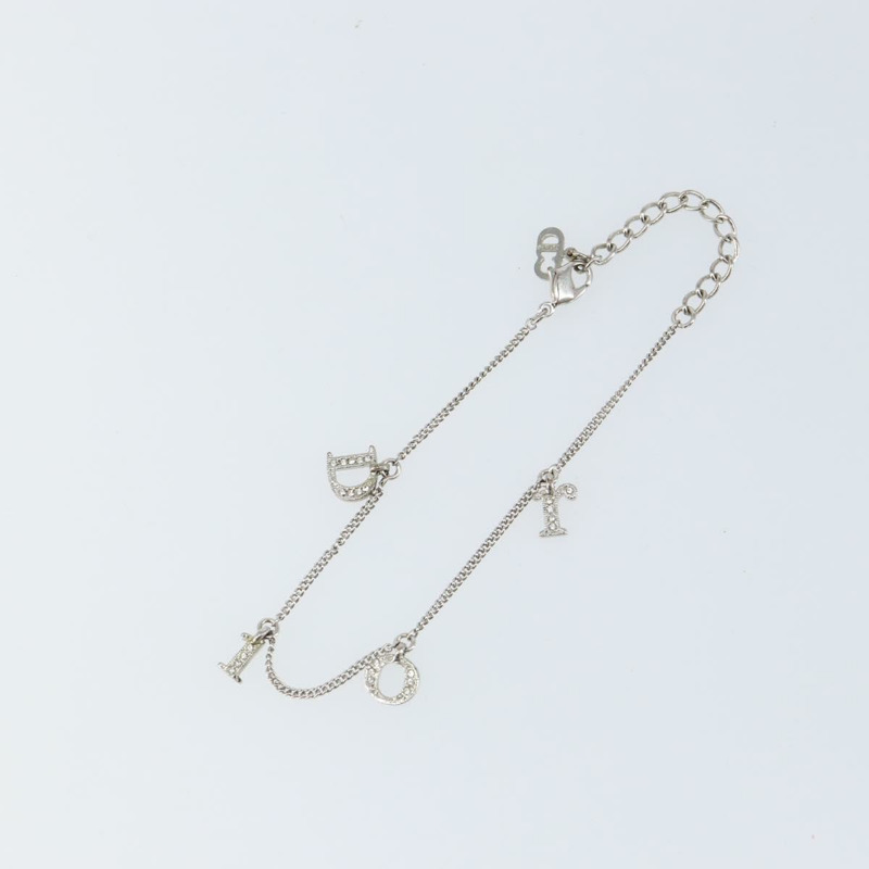 【日本直送】Christian Dior 手環 金屬 銀色 Auth am9445-1