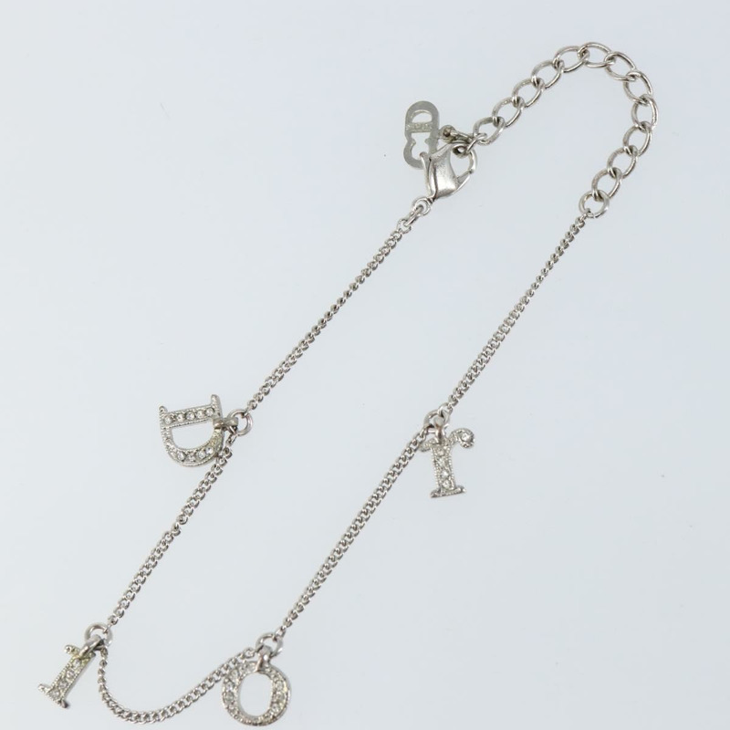 【日本直送】Christian Dior 手環 金屬 銀色 Auth am9445-3