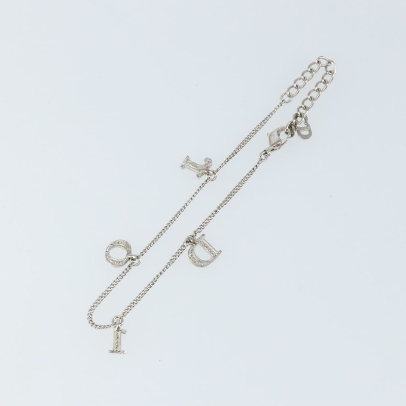 【日本直送】Christian Dior 手環 金屬 銀色 Auth am9445-6